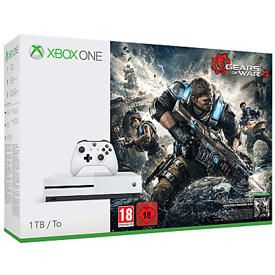 Microsoft Xbox One S Console, 1TB, with Gears of War 4 Microsoft Xbox One S Console, 1TB, with Gears of War 4
